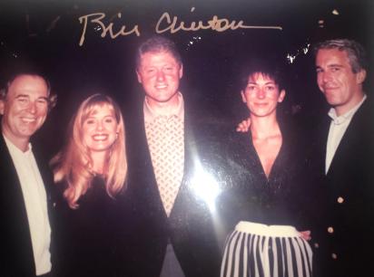 Bill Clinton with Ghislaine Maxwell